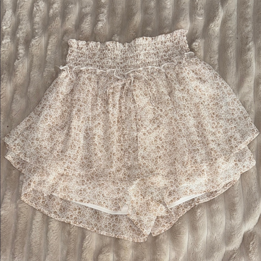 Floral Ruffle Shorts